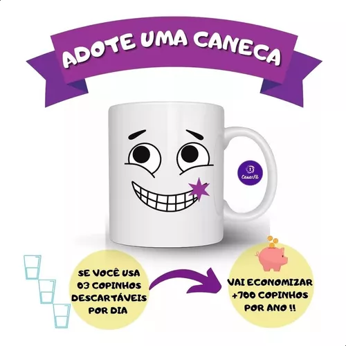 Caneca Meme Palito Desenho Figurinha Promoção Envio Rapido