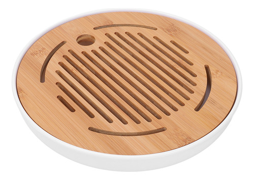 Bandeja De Té Chino De Kung-fu De 10 Pulgadas, Forma Redonda