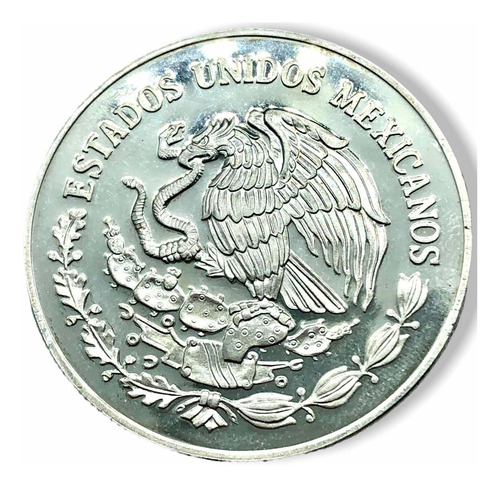 Moneda 1 Onza Plata 10 Pesos Dl Estado De Coahuila Año 2006 (Usado)