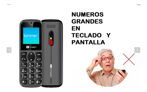 Celular Básico P/ Adultos Mayores Teclado Tecla Emergencia