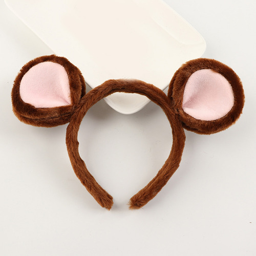 Diadema Con Forma De Oreja De Ratón Con Dibujos Animados Par
