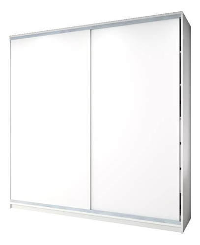 Placard Mega-Cell 200 x 200 color blanco de melamina con 2 puertas  corredizas