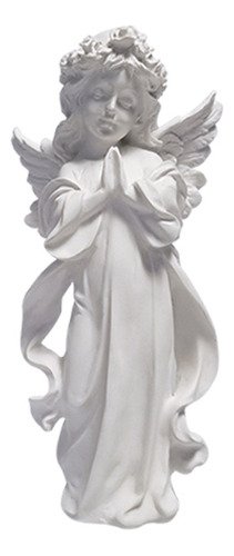 Figura De Resina En Forma De Ángel Blanco De Talla Grande