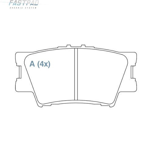 Pastilha De Freio Traseira Rav4 Ceramica Willtec Fp808