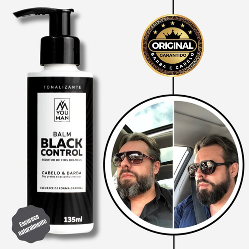 Black Control Escurecedor De Barba E Cabelo You Man + Brinde