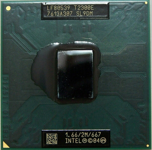 Procesador Intel Core Duo T2300e Sl9dm Doble Núcleo 1,66 Ghz