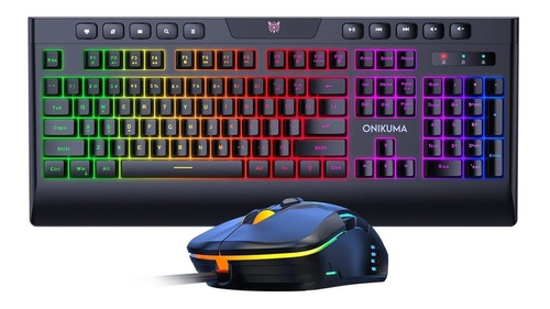 Teclado Mouse Ergonómico Onikuma G21 Rgb Luminoso