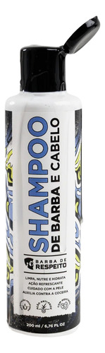 Shampoo De Barba E Cabelo 200ml - 4por1 - Barba De Respeito