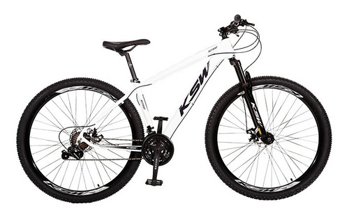 Bicicleta Xlt 100 21v Tamanho Do Quadro 21   Cor Branco Com Preto