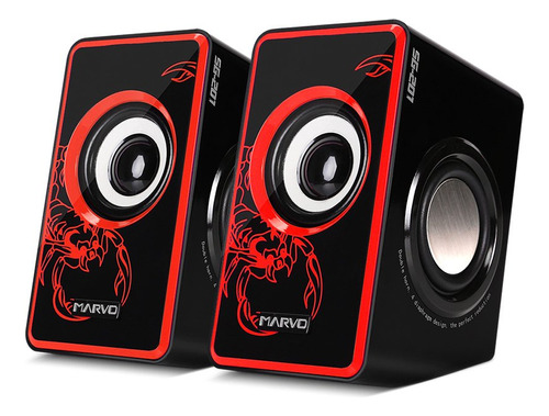 Marvo Computadora Gaming Altavoz Usb Para Pc Portatil Usb2.0