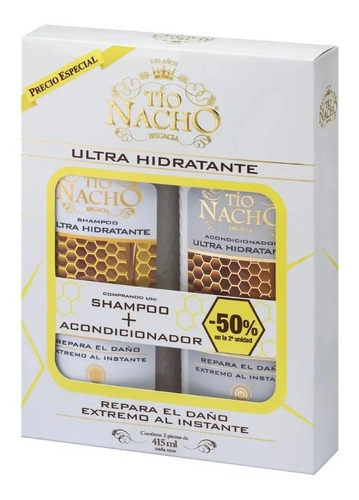 Tio Nacho Ultrahidratante Pack Champú Y Aco 415 Ml. C/u