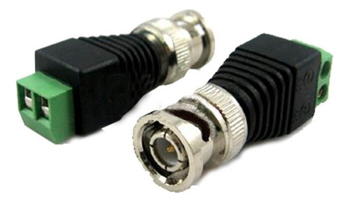 Conector De Vídeo Bnc Macho Com Borne - Kit 10 Pçs