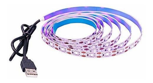 Tira De Led Púrpura 5v Usb, 240 Leds, 4m, Luz Negra S