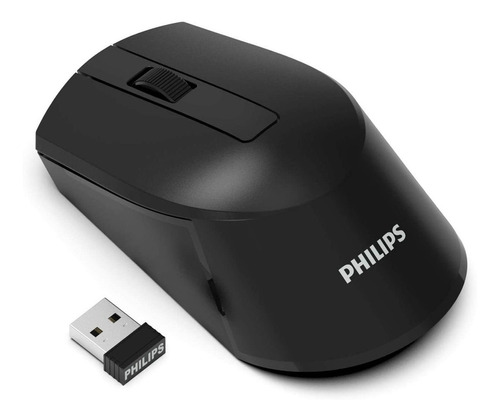 Mouse Sem Fio Philips Óptico M374 1600dpi Spk7374