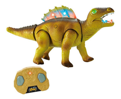 Dino Dimetrodon Verde Com Controle Infravermelho