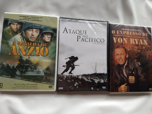 Dvd A Batalha De Anzio+ Ataque No Pacífico+ O Expresso De Vo