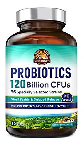 Vitalitown 120 Mil Millones De Ufc Probioticos | 36 Cepas +
