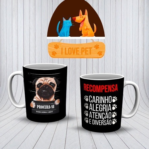 Imagem 4 de 10 de Canecas Personalizadas Cães E Gatos !!!!