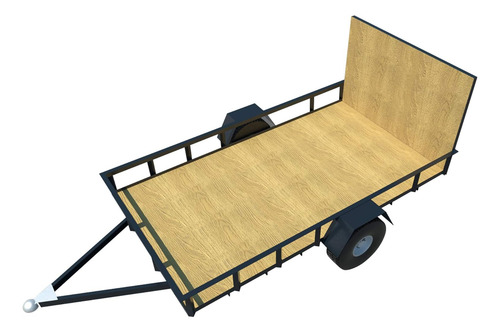 Planes De Remolque Utilitario Diy Open Lawn Cargo Carrier 6'