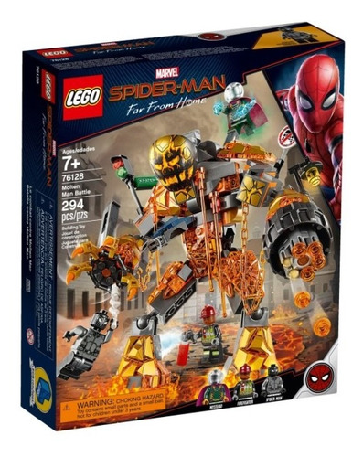 Lego Marvel Spiderman: Batalla Contra Molten Man 294pc