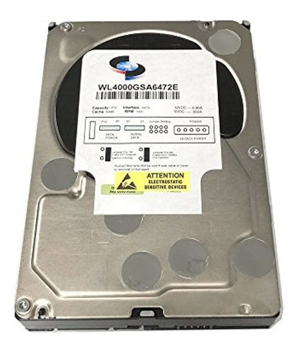 Wl 4tb  Rpm 64 Mb De Cache, Sata 6.0 Gb / S Grado Empre