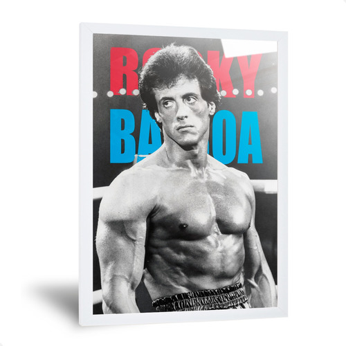 Cuadro Rocky Balboa Con Frase Laminas Posters Boxeo 35x50cm