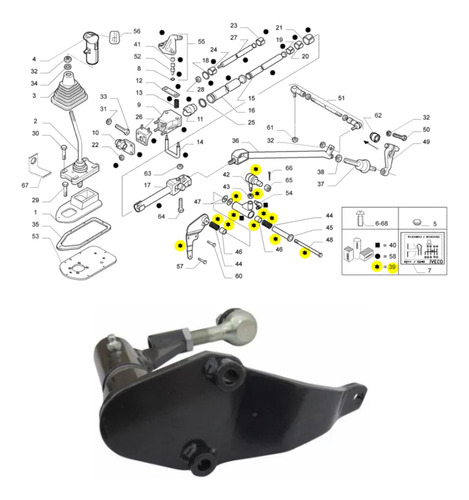 Soporte De Palanca De Cambio Nuevo Stralis Iveco 41214274