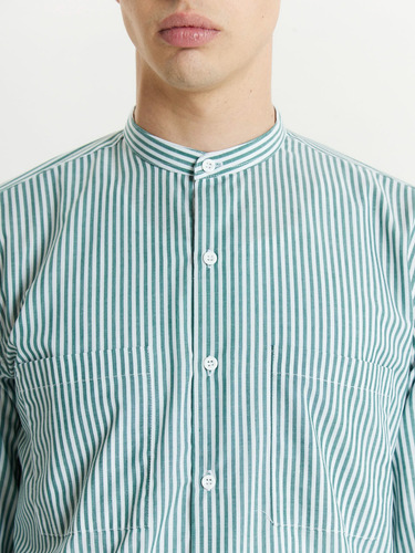Camisa Mao Rayada Manga Larga Clasica De Hombre Zdv Boston