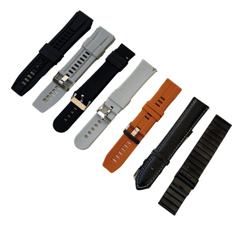 Reloj Set Smartwatch Tactil Llamadas Mensajes + 7 Mallas D9 Negro