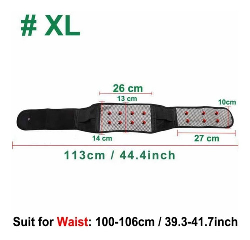 Imagen 8 de 10 de Cinturon Para Lumbalgia Y Ciatica (biomagnetismo)