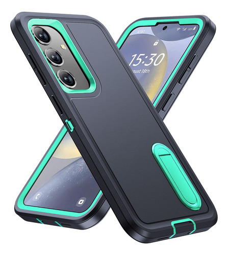 Funda Para Galaxy S24 Azul Oscuro/aqua Azul 6.1 PuLG Uso Rud