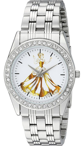 Reloj Mujer Disney Wds000169 Cuarzo Pulso Plateado Just Watc