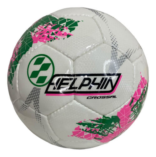 Pelota Futsal/papi Helphin Crossal N°4 Blanco/rosa/verde