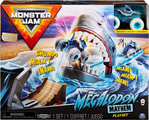 Monster Jam Set De Juego, Megalodon Pista Spin Master