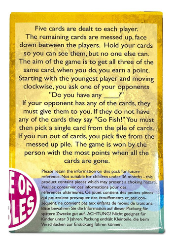 Casa De Canicas ¡vaya A Pescar! Clásico Juego De Cartas Fami