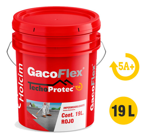 Impermeabilizante 5 Años 19lt Gacoflex Techo Protect Ih77190