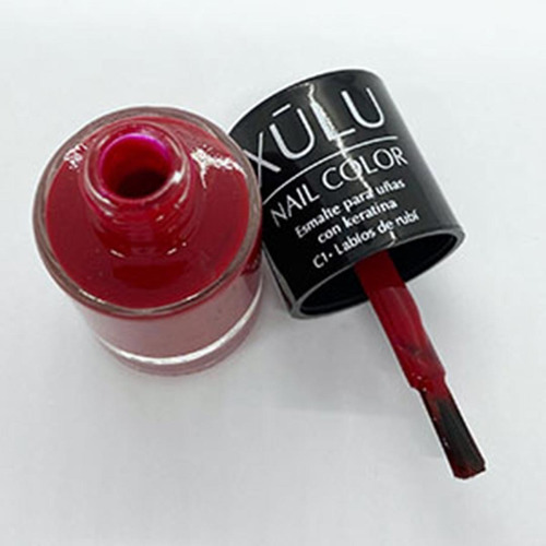 Imagen 3 de 3 de Esmalte Para Uñas Con Keratina Efecto Fortalecedor Xúlu Z800 Color 1 - LABIOS DE RUBÍ