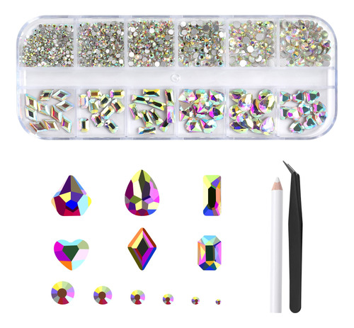 Kit De Diamantes De Imitación De Cristal Ab De Cristal 3d .