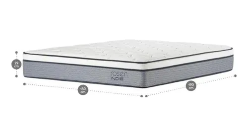 Colchon Rosen Indie Plazas 2 1.50x1.90 Blanco