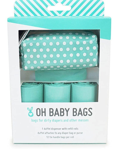 Oh Baby Bags Diaper Bag Clip-on Dispensador De Regalo Con Bo