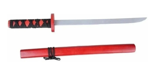 Katana Espada De Madera Juguete Infantil Roja 29´´ Directo