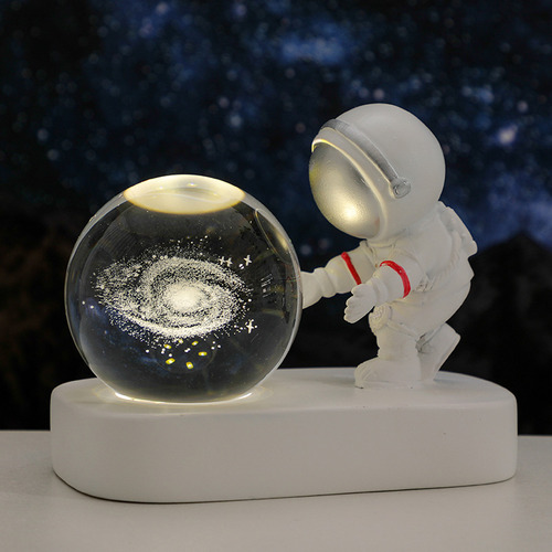 Luz Nocturna Creative Crystal Ball Astronaut 360º