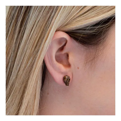 Accesorios De La Tierra Pendientes De Calavera De Hueso De O