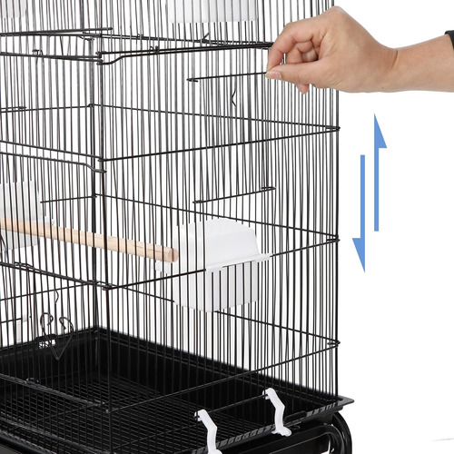 Jaula Para Pájaros De 59.3 Pulgadas Jaula De Loro De Hierro