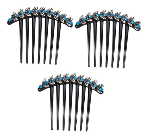3pcs Issue Card Womens Hair Accessories Combs Hair Comb For