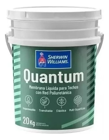 Membrana 20 Kg Poliuretanica Liquida Techo Quantum Sherwin C