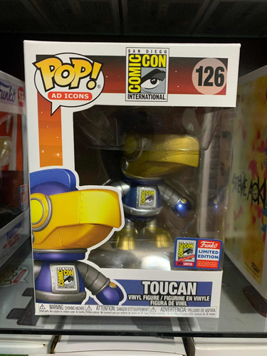 Funko Pop San Diego Comic Con Toucan Sdcc 2021 Robot Azul