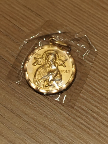 Medalla Perpetuo Socorro En Oro 10k Laminado (Usado)