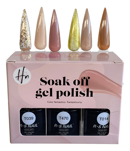 12 Gamas Esmalte En Gel Rs Nails 72 Colores Unicos
