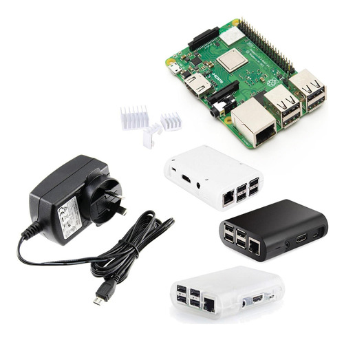 Raspberry Pi 3 B+ Plus Kit Fuente Gabinete Disipador E14 Rs